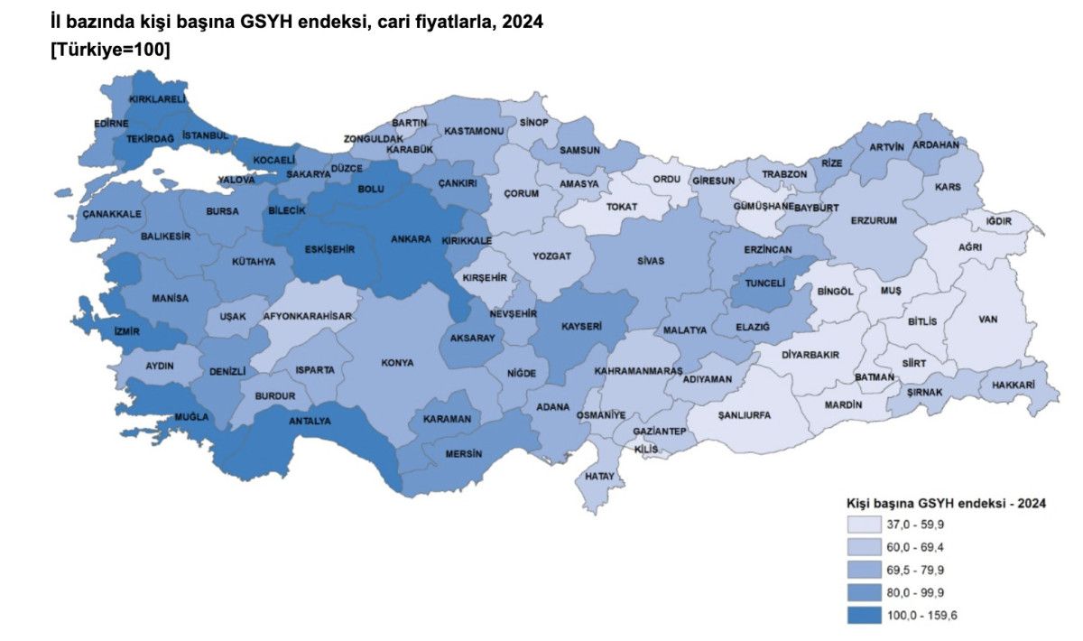 İstanbul 2024 Yılı GSYH’da Liderliğini Sürdürdü: Bölgesel Dağılım ve Kişi Başına Gelir Analizi