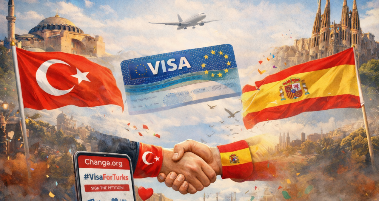 İspanya’da bir tweet ile başlayan Türk rüzgarı vize kampanyasına dönüştü