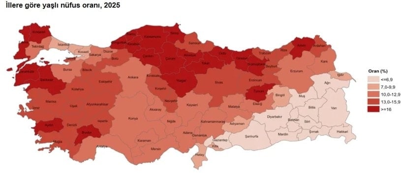 Türkiye'de Yaşlı Nüfusun Yükselişi ve Gelecek Projeksiyonları (2025 Raporu)